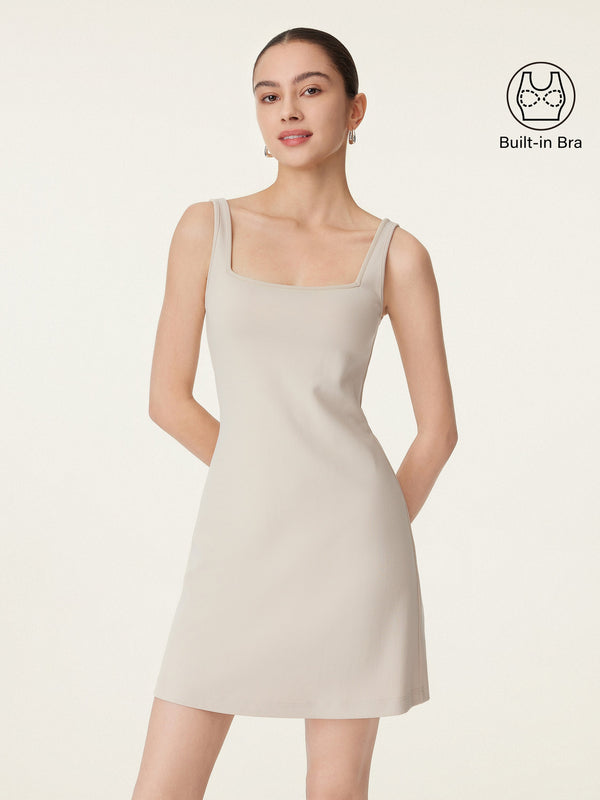 Everyday Square Neck New Airy Brami Dress