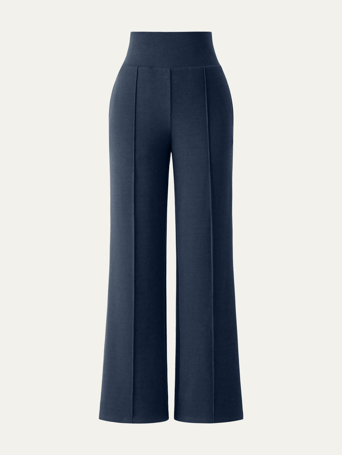 Tummy Warmer Pin-Tuck Pant Regular Ink Blue
