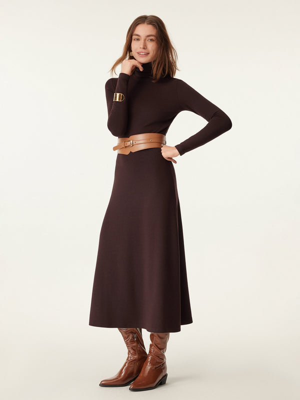 MaxWarm Turtleneck Midi Dress