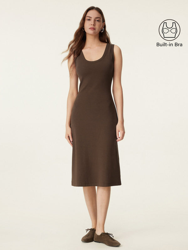 Scoop Neck New Airy Brami Tank Dress