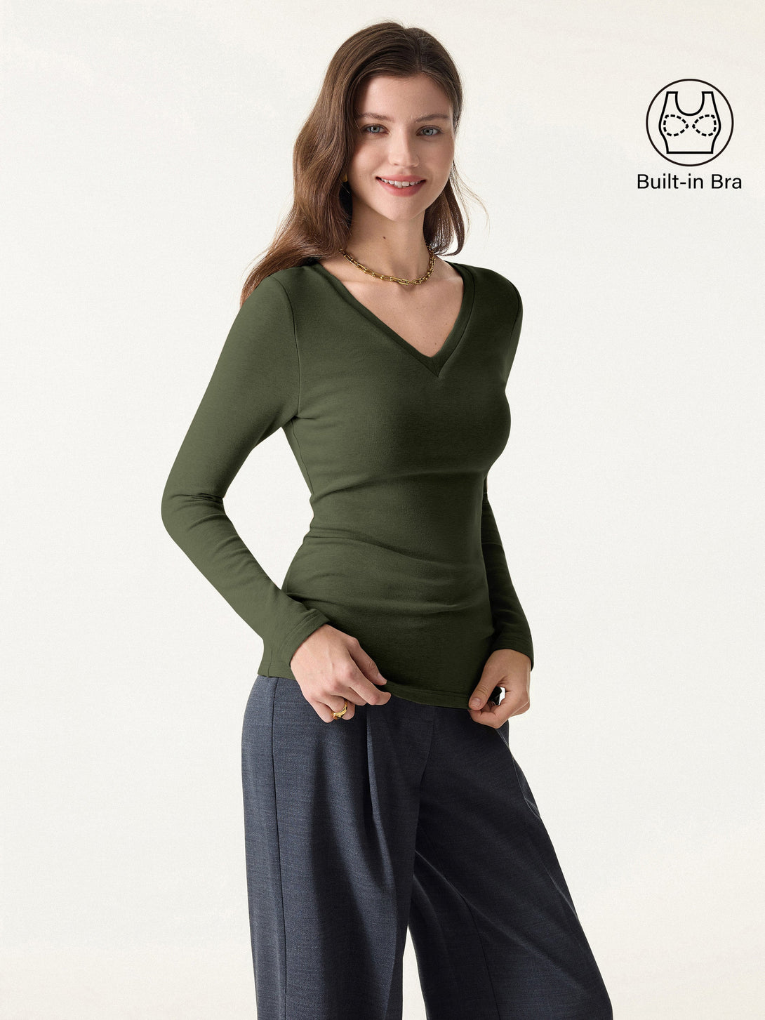ProWarm V-Neck Long Sleeve Brami