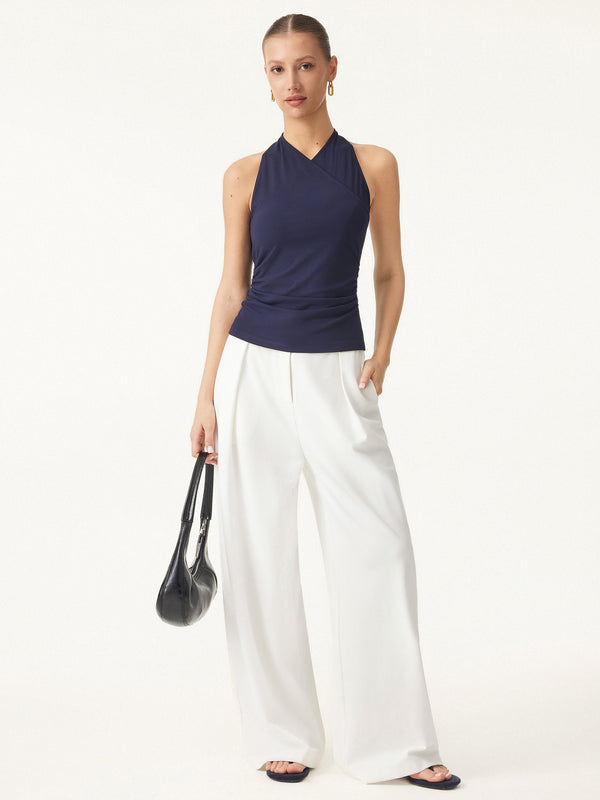 Ultrasoft Surplice Sleeveless Top